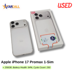 Used Apple iPhone 17 Promax 1-Sim