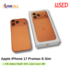 Used Apple iPhone 17 Promax E-Sim
