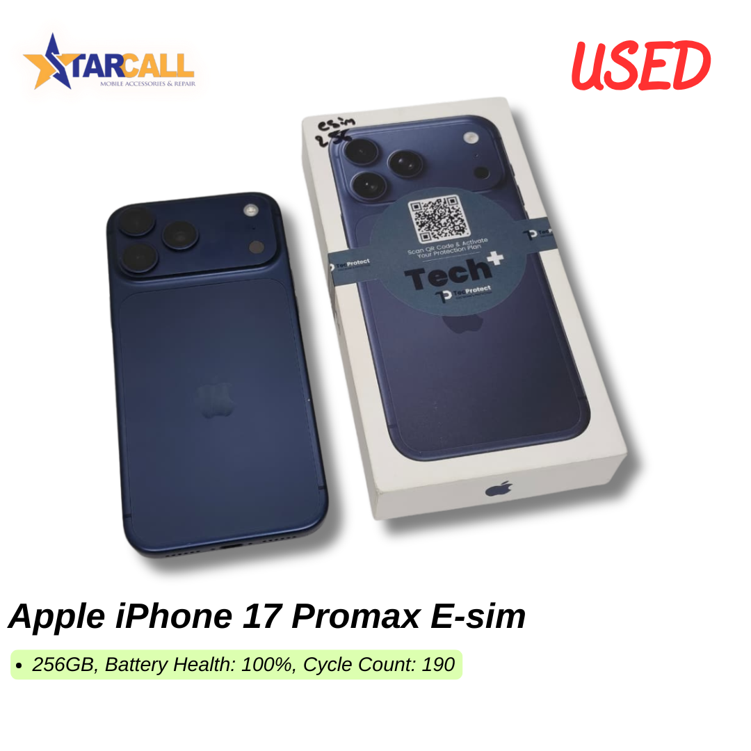 Used Apple iPhone 17 Promax E-sim 3 Used Apple iPhone 17 Promax E-sim