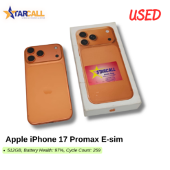 Used Apple iPhone 17 Promax E-sim
